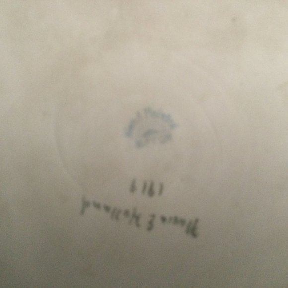 Antique hand painted Nippon small trinket candy dish luster pink rose 5.25" - Picture 6 of 6